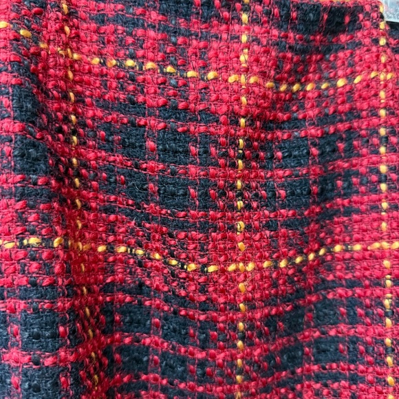 Apertif Women's Red Plaid Wool Mini Skirt, Size: 10, EUC - Picture 3 of 9